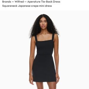 Aritzia Wilfred Aperature Tie-Back Dress